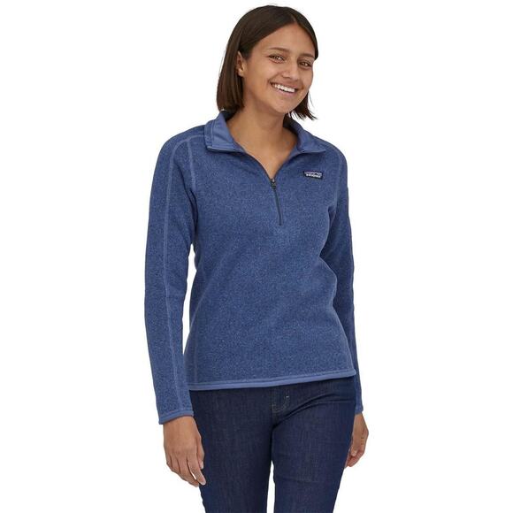 Patagonia Women's Better Sweater 1/4 Zip Pullover, Medium, Current Blue, NWT - Picture 2 of 4